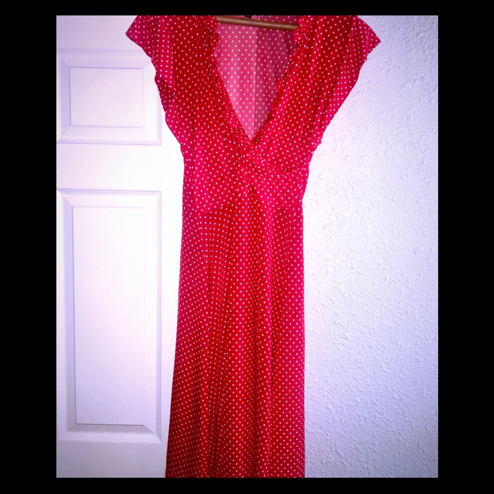 Super cute red polka dot hipster molly dress